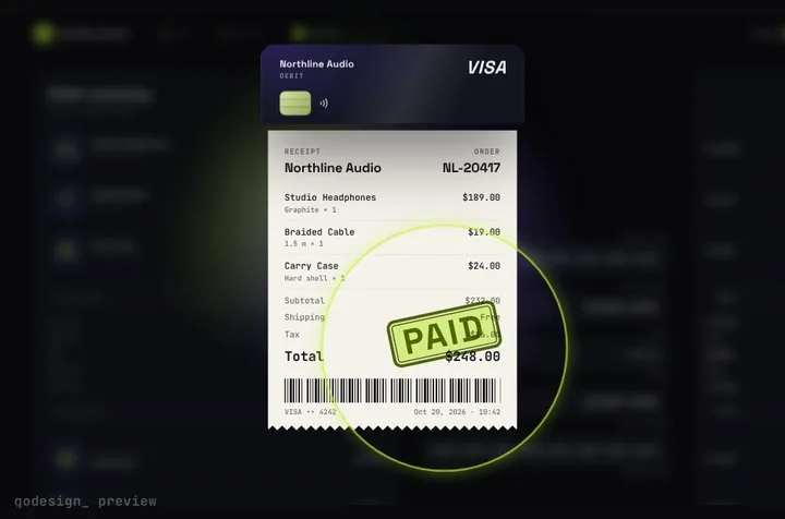 Receipt Morph Checkout, preview