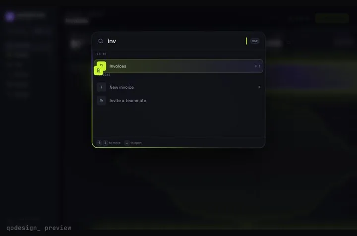 Command-K Dashboard, preview