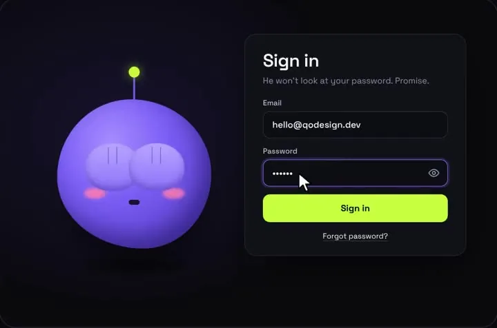 Shy Eyes Login, preview
